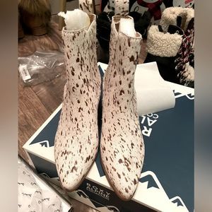Lucky Cowhide Ankle Booties